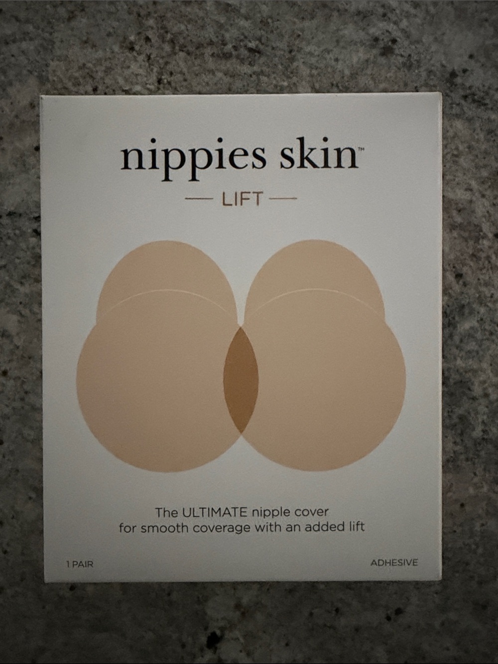 Nippies Skin Reusable Nipple Covers for Women- Lift Style, Crème Color (A-C Cup)